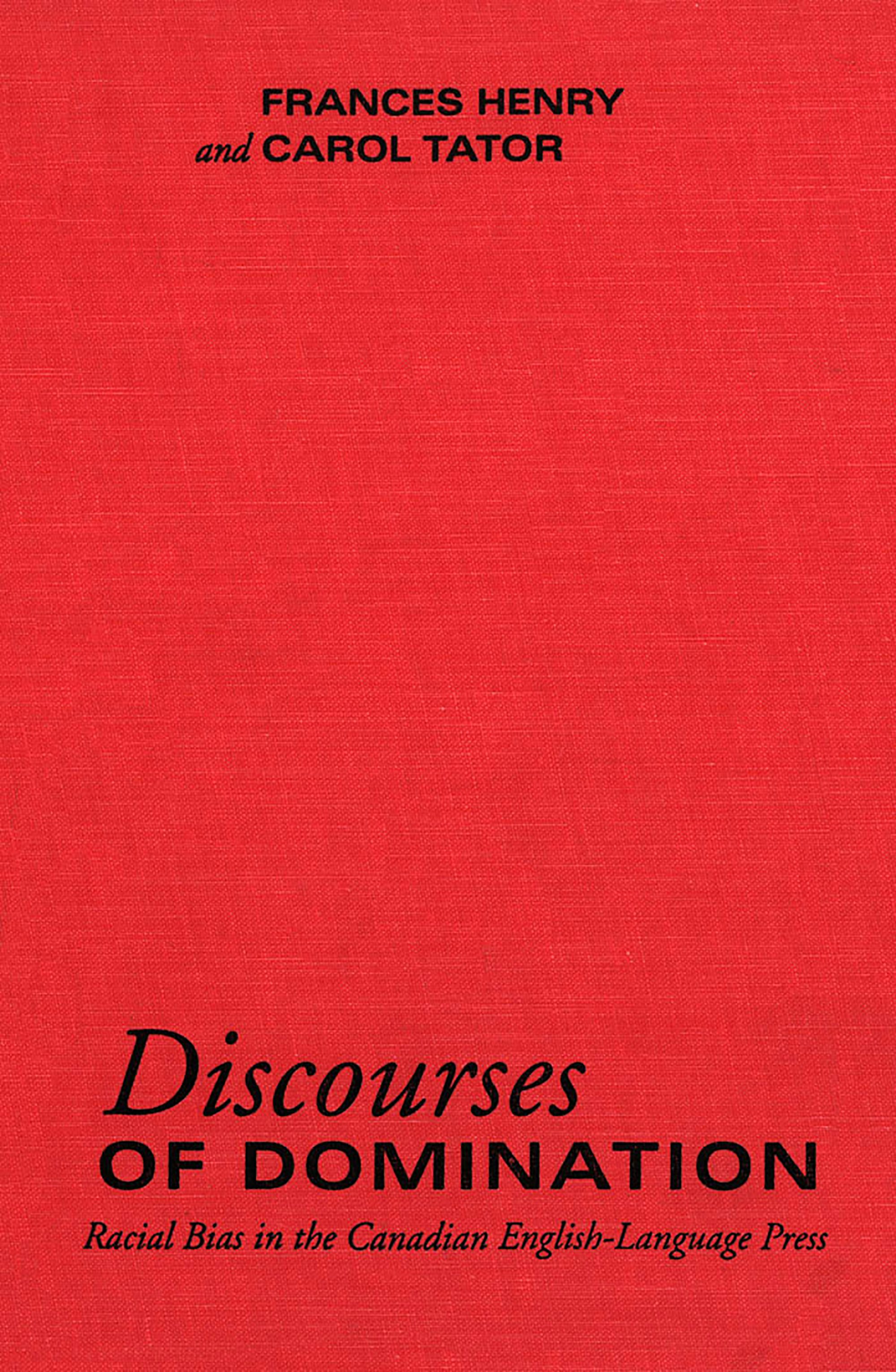 University of Toronto Press - Discourses of Domination