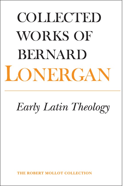 University of Toronto Press - Early Latin Theology