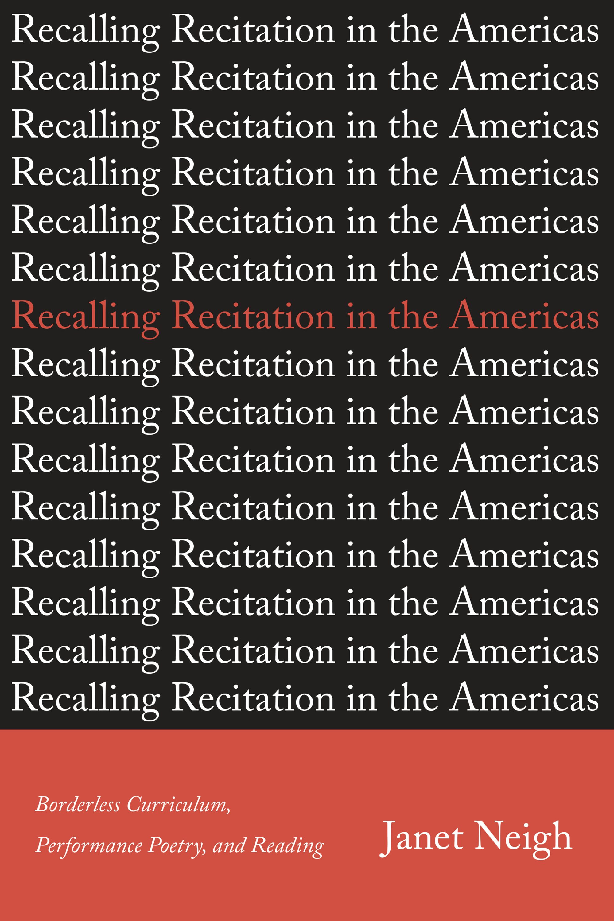 University of Toronto Press - Recalling Recitation in the Americas