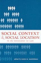 Social Context and Social Location in the Sociology of Law